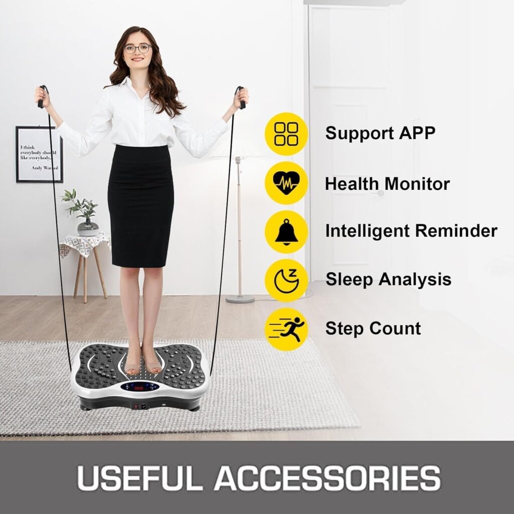 Max Strength - Vibration Plate Exercise Machine - Motion Vibration Platform | Whole Body Viberation Machine for Home, Weight Loss Vibration plate for professional massage Machine