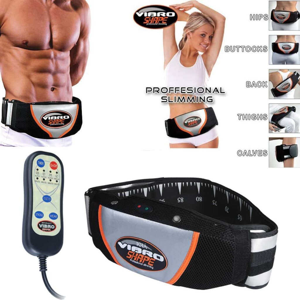 Vinteky Slimming Vibro Shape Professional Vibration Tone Body Belt Tummy Massager Weight Loss