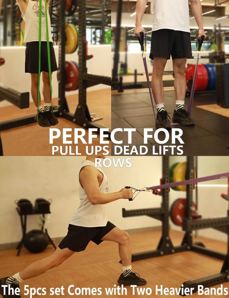 Fitarc Resistance Bands, Pull Up Assistance Bands, Handles, Door anchor, Exercise Bands for Pilates, Training, Physiotherapy, Stretching, Yoga, Home Gymnastics for Men and Women