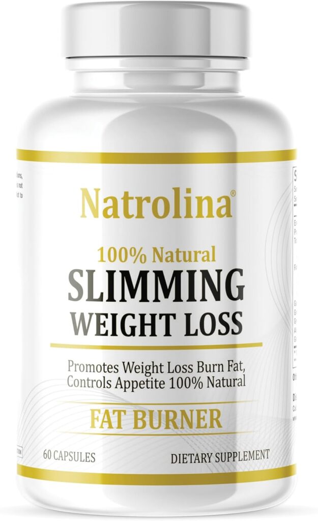 Natrolina 100% Natural Slimming Weight Loss Diet Pills 60 Capsules | Excellent for Keto Diet | Non-Prescription Weight Loss Aid Supplements