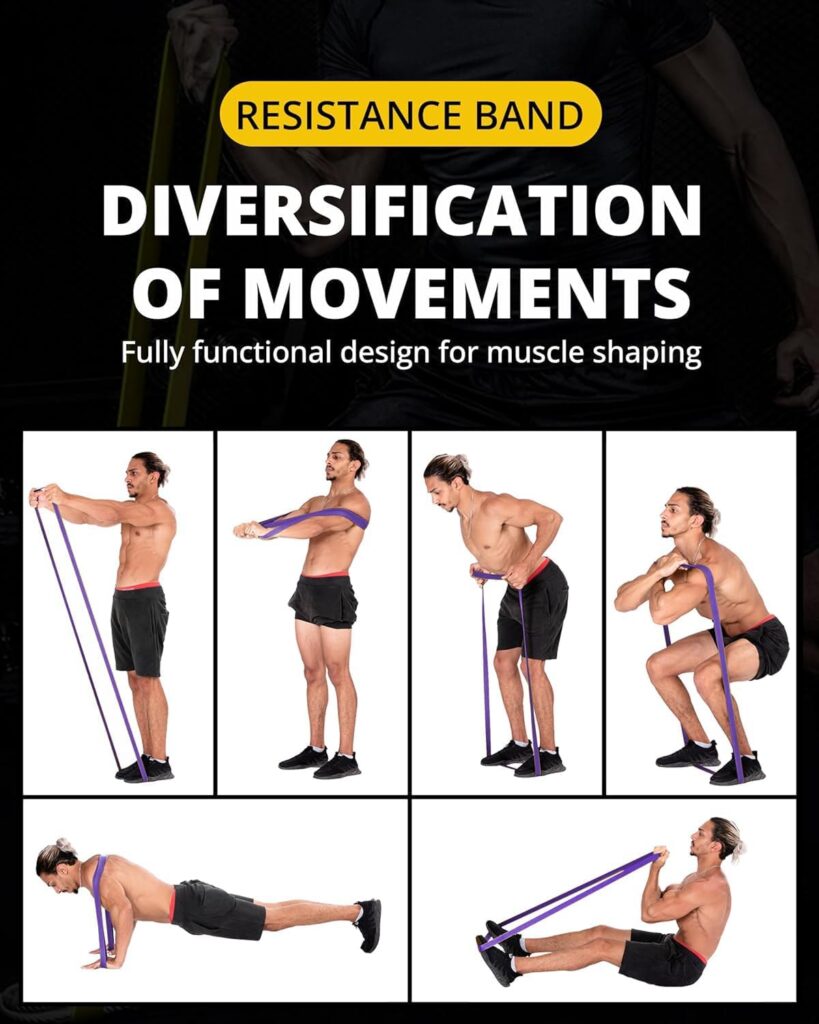 RIGID FITNESS Single Resistance Band - Heavy Duty Rubber Band with Strong Resistance, Pull-Up Assistance Band, Stretching Workout, Bodybuilding, Home Exercise Band
