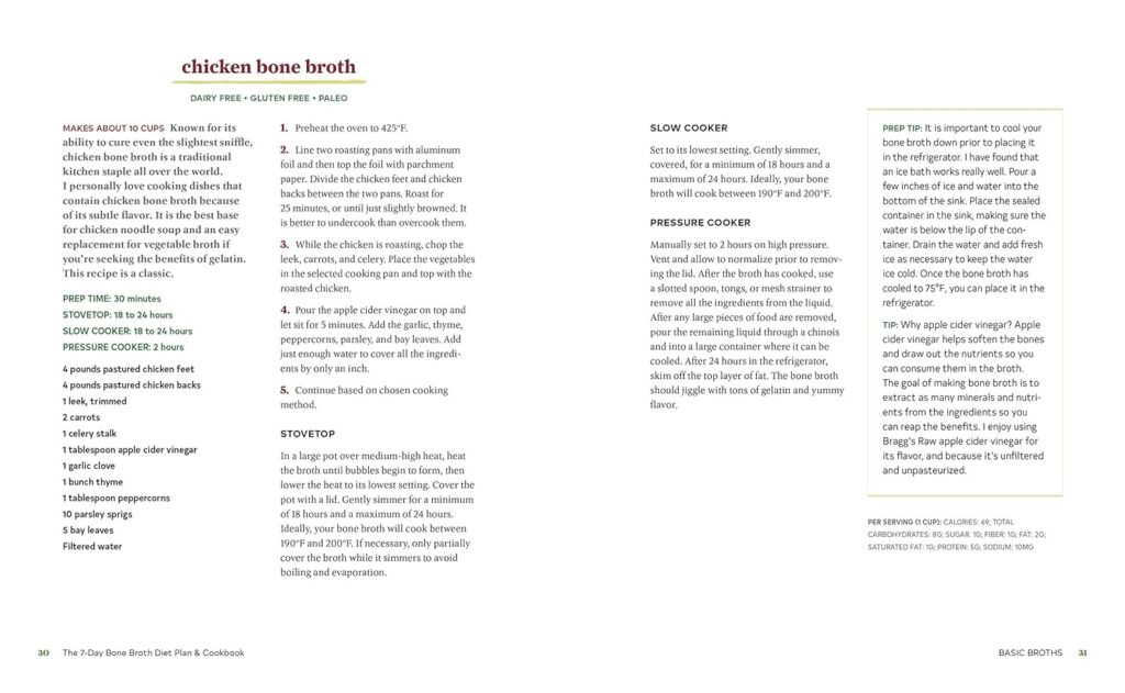 The 7-Day Bone Broth Diet Plan: Healing Bone Broth Recipes to Boost Health and Promote Weight Loss     Paperback – Big Book, 20 February 2018