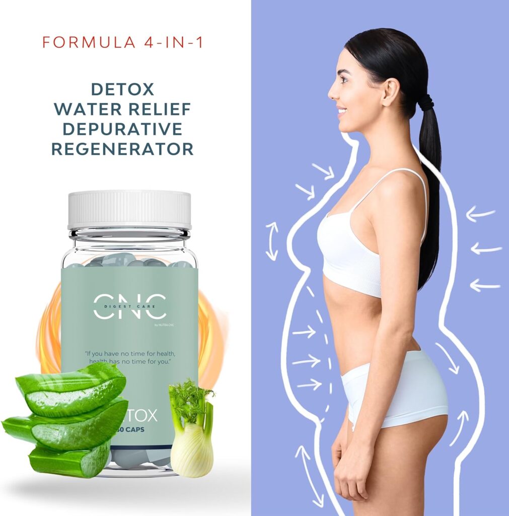 DETOX 45-Nights of Liver Detox Cleanse  Colon (15 Detox + 30 Regeneration), Bloating  Water Retention Relief + Aloe V. + Active Carbon + Fennel Ext. with Clinical Studies