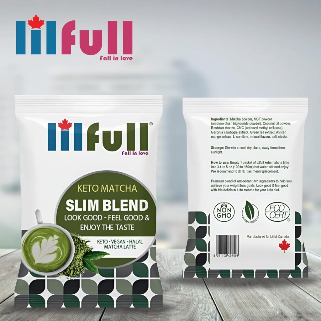 Lilfull Slim Blend Keto slimming Matcha Latte Ketogenic, Meal Replacement High Performance Supports Energy  Metabolism, Weight Loss Premium Matcha Matcha Diet 10 Sachet
