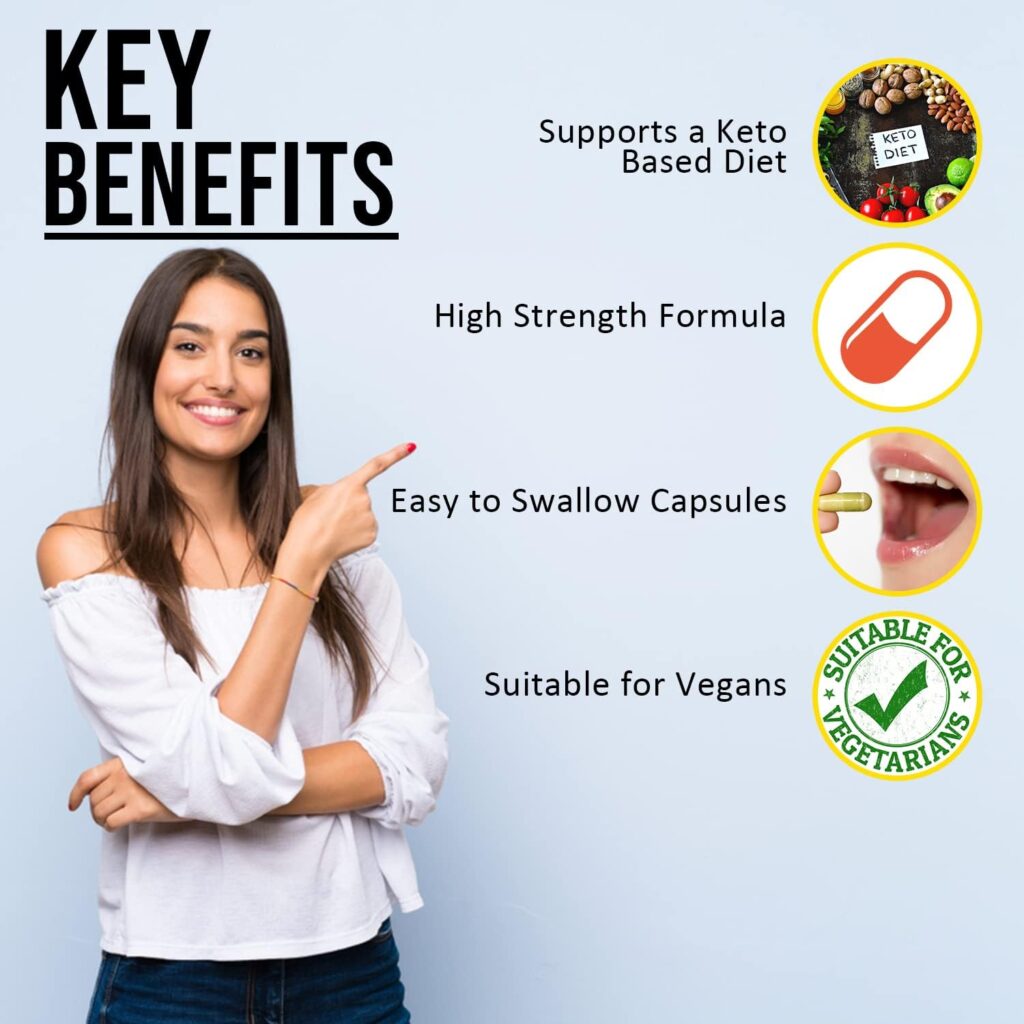 Nuke Nutrition Keto Diet Pills | 120 Capsules | Complete Weight Loss Pills that Work Fast | Ultra Max Strength Fat Burning Slimming Pills | Herbal Extracts Green Tea, African Mango  Raspberry | Vegan