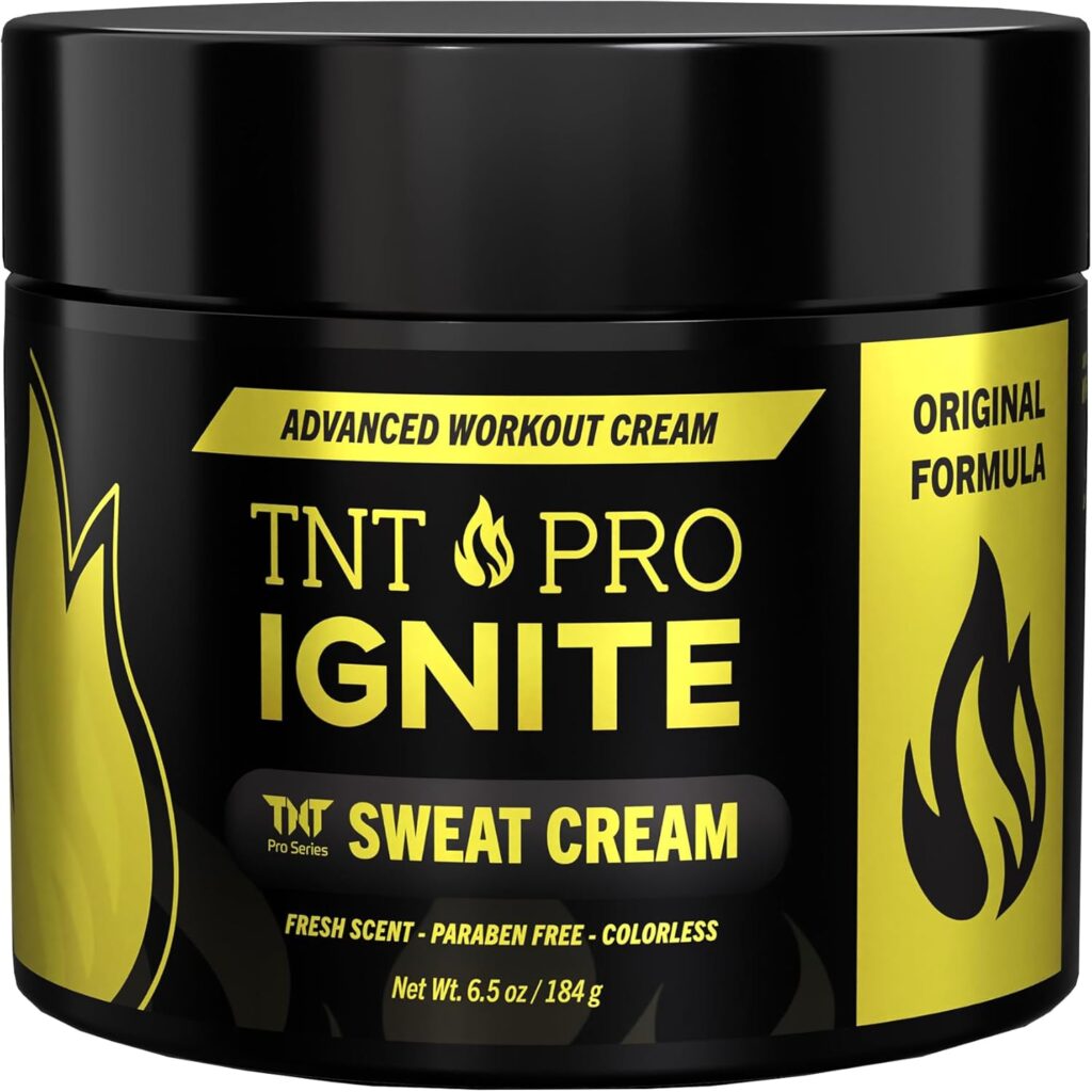TNT Pro Series Fat Burning Cream for Belly – Ignite Sweat Cream for Men and Women – Thermogenic Weight Loss Workout Slimming Workout Enhancer (6.5 oz Jar)
